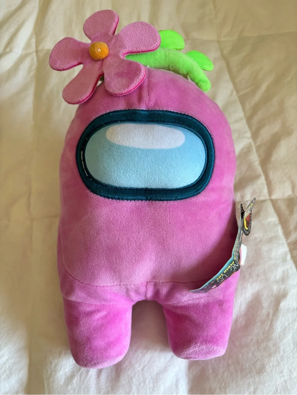 Pink Flower Plush Crewmate Stuffed Toy - Kids Plush Character